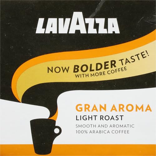 LAVAZZA GRAN AROMA SINGLE-SERVE COFFEE K-CUP® PODS FOR KEURIG BREWER, LIGHT ROAST, 10-COUNT BOXES