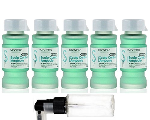 Hair Ampoules Scalp Control 5 x 15ml with Spray Bottle - For Sensitive itchy scalp Anti dandruff - Scalp Relief / Scalp Treatment by Rosemari - No1 KOREAN Hair Ampoule