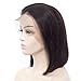 AllHairz Bob Haircut Style Lace Front Wigs Human Hair for Black Women Brazilian Virgin Human Hair Short Wigs 150 Density Slightly Bleached Knots Straight Glueless Lace Wig (10 Inches, Lace Front Wig)
