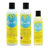 Curls Blueberry Bliss Reparative Hair Wash & Leave-In Conditioner 8oz & Hair Oil 4oz 