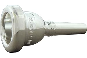 VINCENT BACH Bach 35015C Small Shank Tenor Trombone Mouthpiece, Silver Plated, 15C Cup Medium Shallow