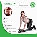 ATHLDYN AB Roller Wheel for Abdominal Exercise, 4 Wheel Foldable Abs Roller for Women and Men with Knee Pad & Resistance Band,Abdominal Muscle Training Wheel,Abs Exercise Wheel Roller