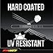 SuperATV Heavy Duty Scratch Resistant Clear Half Windshield for Can-Am Maverick (2013+) - Hard Coated for Extreme Durability - Installs in Minutes!