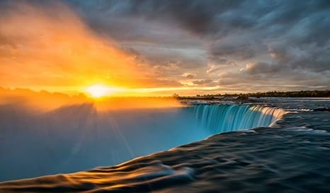 ADVLOOK Puzzles Rätsel 1000 Teile Für Kinder Niagara Sunrise Time Verbessere Das Gehirn Und Verbessere Die Vorstellungskraft 