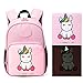 mommore Cute Unicorn Kids Backpack Preschool Toddler Backpack for 3-7 Years Old Boys/Girls, Pink