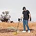 INTEY Classic Metal Detector - Lightweight Gold Digger with Pinpoint Function/Waterproof Search Coil -High Accuracy Metal Detectors Plus Folding Shovel/Rucksack (Min Length: 30In; Max Length: 40In)