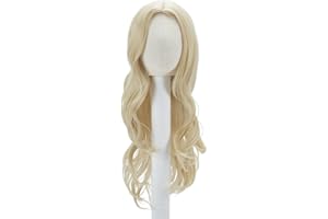 PH PandaHall Fashion Doll Wig 22inch/56cm Long Curly Hair Fiber Material Wig Cap Artificial Doll Hair Accessories Replacement