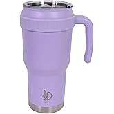 nuaims 40 Oz Tumbler with Handle & Straw Lid, Insulated Stainless Steel Vacuum Flask, Double Wall Thermal Car Cup for Hot & Cold Drinks, Leak Proof, BPA Free