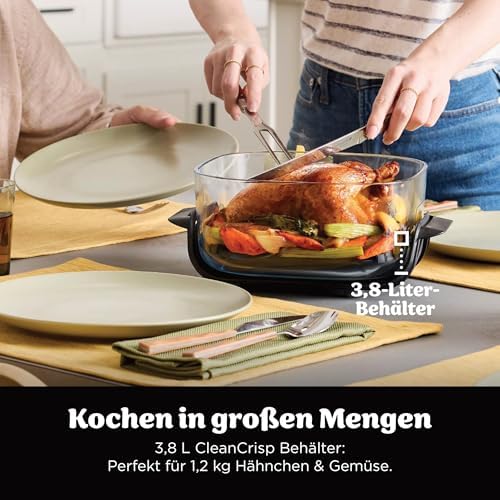 CRISPi Tragbare Heißluftfritteuse mit Tragetasche, 3,8 l & 1,4 l