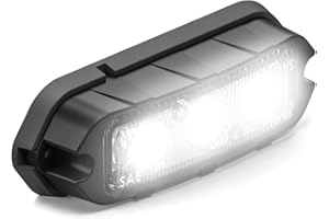 Feniex Industries - White T3 Surface Mount for emergency, warning, and tow vehicles. Compact LED perimeter light single color (White)