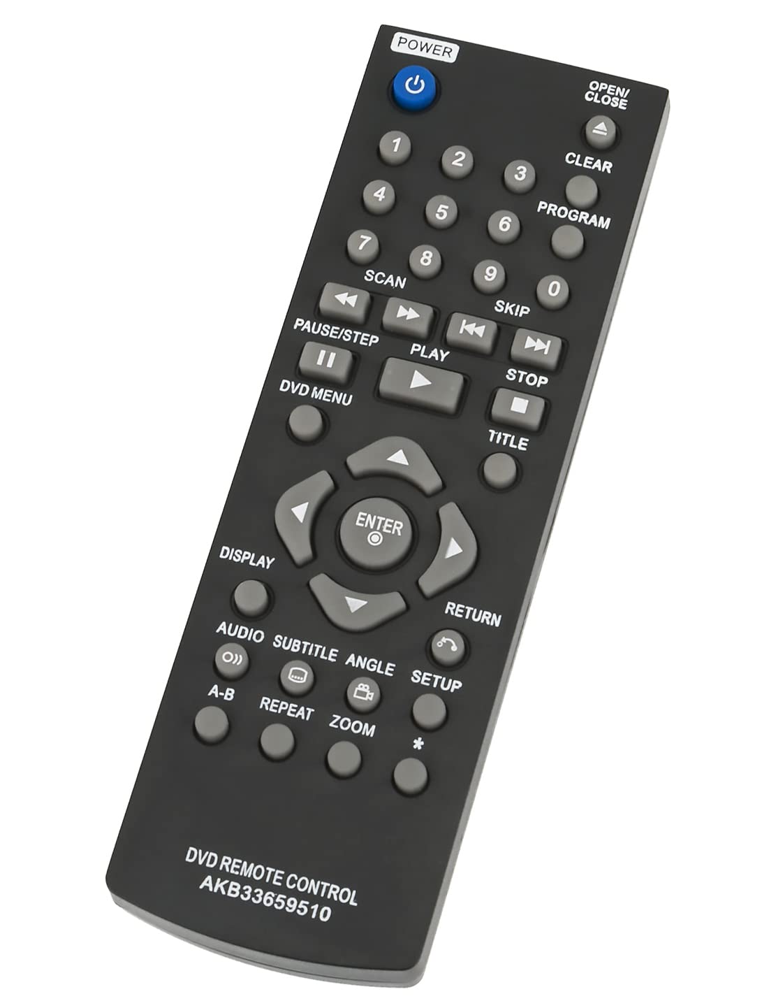VINABTY Replacement Remote Control Fit for LG DVD Player DP122 DP520 DP521 DP522 DP522 DP527 DP820 DP821 DP822 DP827 DV480 DV482 DV490