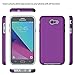 Galaxy J7 V 2017 Case,Galaxy J7 Perx Case,Galaxy J7 Prime/ J7 Sky Pro/Halo Case with Screen Protector,NiuBox Dual Layer Armor Shock Absorption Protective Phone Case for Samsung Galaxy J7V 2017-Purple