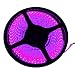 FAVOLCANO LED Strip Light, Pink, IP65 Waterproof, 12V DC, SMD 3528, 300 LEDs, 60Leds/M, 16.4 ft/5M LED Tape for Halloween, Thanksgiving, Christmas, Home, Business, Indoor, Outdoor Decoration.