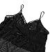 YiZYiF Men's 2 Piece Sheer Pajamas Nightwear Lingerie Set with Sissy Pouch Panties Black Medium