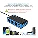 HiGoing 3-Socket Cigarette Lighter Adapter, 120W 12V/24V Power DC Outlet Splitter with 6.8A 4-Port USB Car Charger