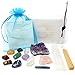 TIME to Align Healing Crystals for Chakra Balancing / 15 Piece Crystal Healing Set Includes Amethyst Cluster, Tumbled Stones, Palo Santo for Reiki, Meditation, Spirituality, Wicca with Gift Box