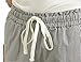 Nova 100% Cotton Women's Casual Pants with Drawstring Waist (Two Colors Optional: Vertical Stripes or Gray Lattice)