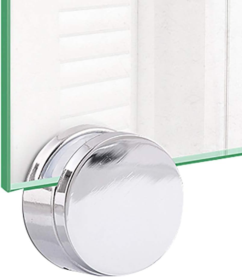 Justdolife 4 Sets Mirror Clip Glass Clamp Holder Zinc Alloy Glass Clip