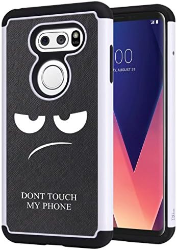 LG V30 Case, DGtle [Drop Protection] [Dual Layer] Armor Defender Shockproof Hybrid Protective Case Cover For LG V30 (White)