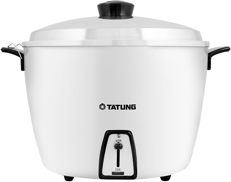 Tatung TAC-20 20 Cup Multi-Functional Aluminum Rice Cooker, White
