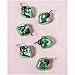 Luna Bazaar Mini Mercury Glass Heart Ornaments (1 to 1.5-Inch, Vintage Green, Cora Design, Set of 6) - Great Gift Idea, Vintage-Style Christmas Decorations, Special Occasions, Home Decor and Parties