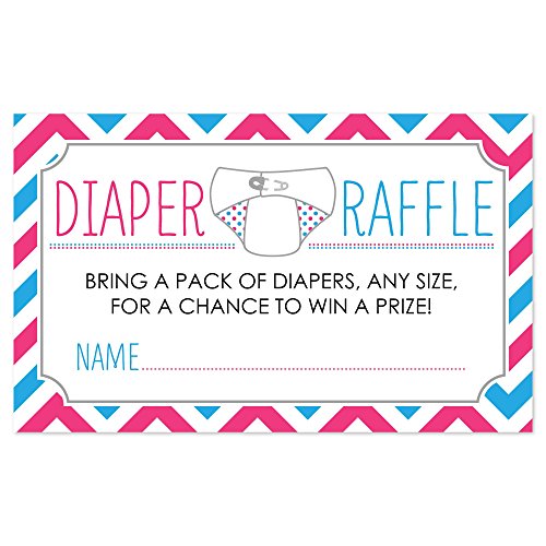 Buy Gender Reveal Diaper Raffle Baby Shower Game 18 Count Online at