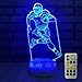 FlyonSea Football lamp,Rugby Ball Bedside Lamp 7 Colors Change + Remote Control with Timer Kids Night Light Optical Illusion Lamps for Kids Lamp As a Gift Ideas for Boys or Kids