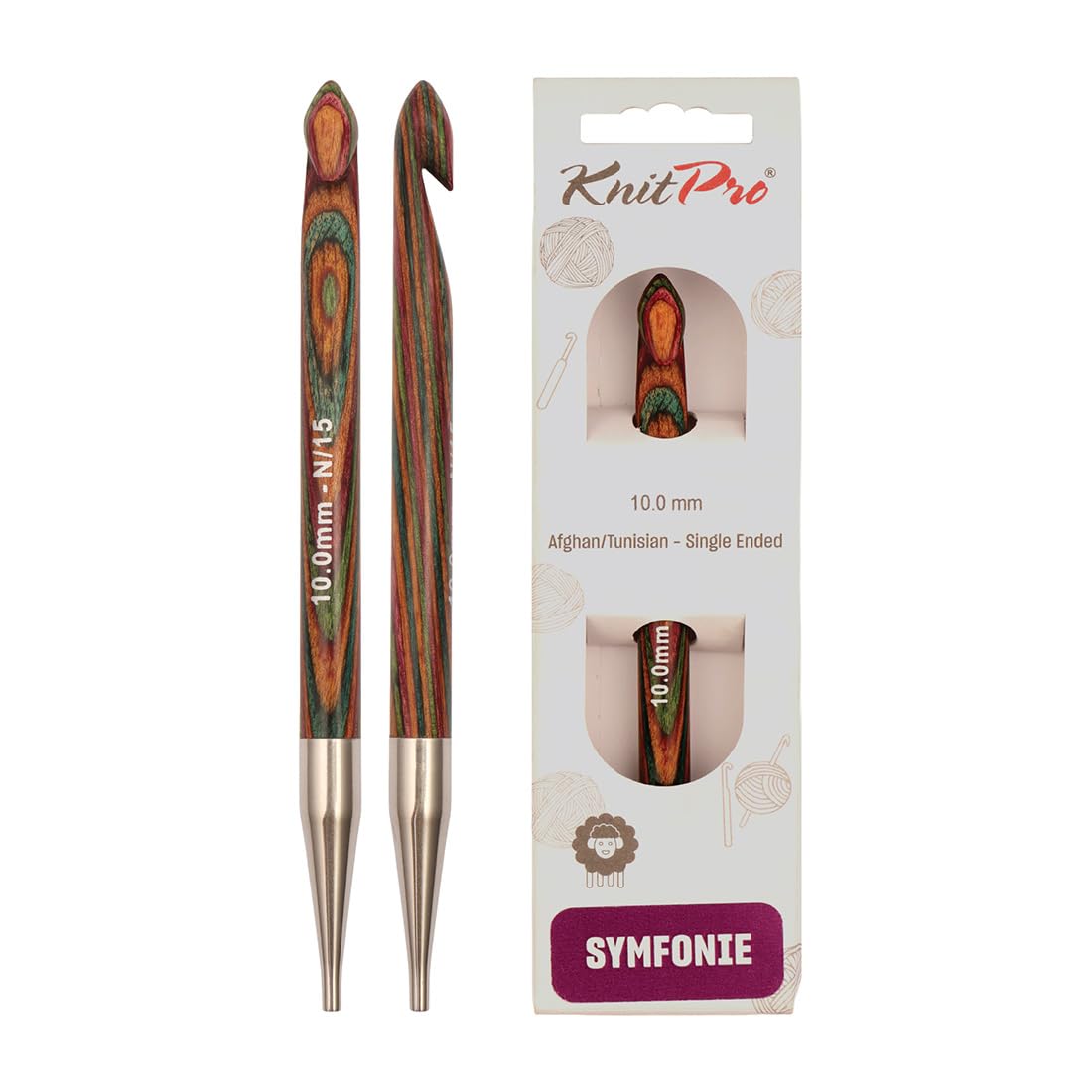 KnitPro Symfonie Afghan/Tunisian Crochet Hook | 10.00mm