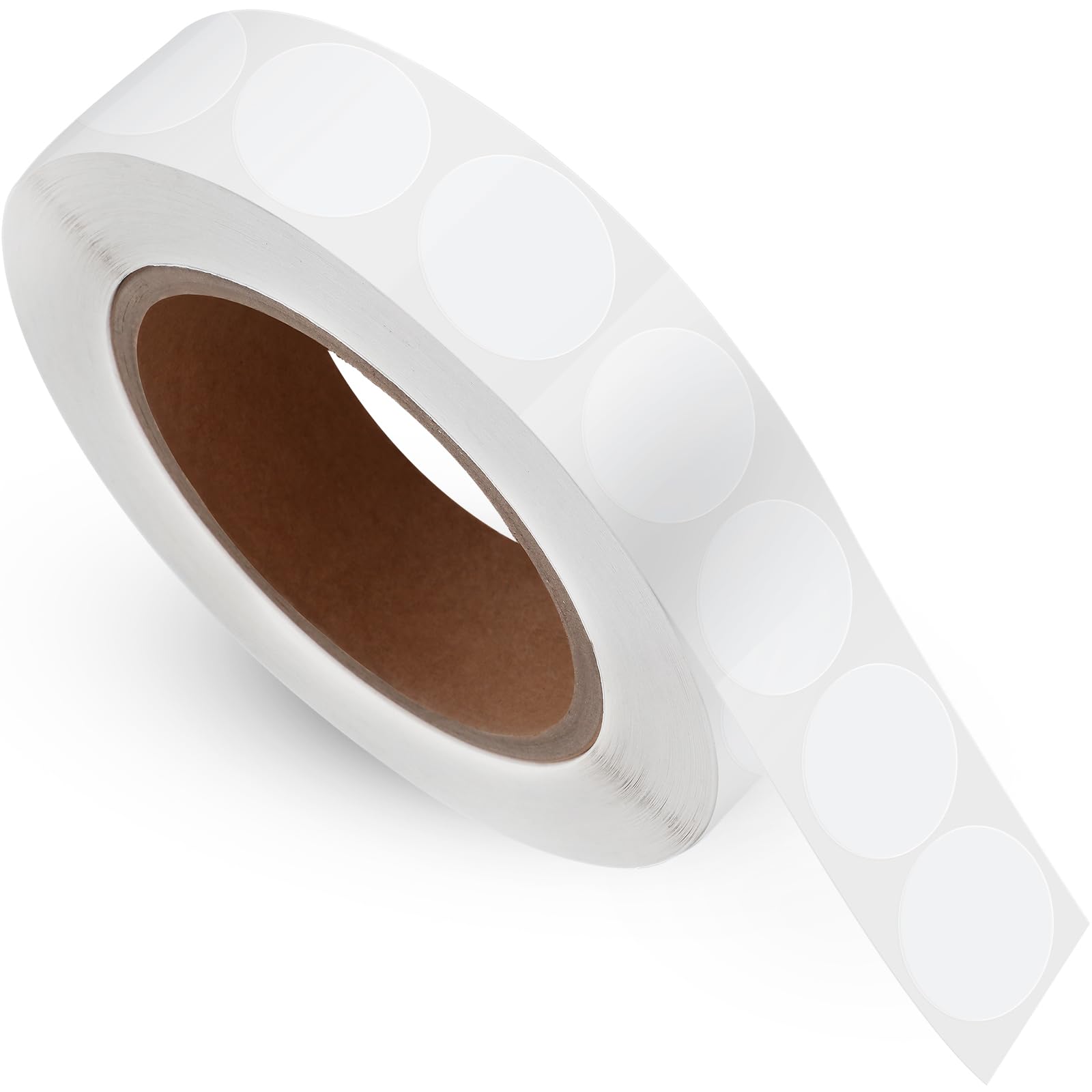 1800 Pieces Retail Package Seals, 25mm Clear Round Adhesive Stickers Transparent Circle Wafer Seal Sticker Labels for Gift Box Packaging Envelopes Box and Gift Packaging