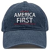 DiYYOUPIN Unisex America First Cotton hat Washed