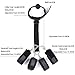 JINL Fetish Neck Collar To Hand Ankle Cuffs Restraints BDSM Nylon Bondage Kit With Ball Slave Gag Adult Game Sex Products For Couples-Black