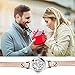 Di Maggio Essential Oil Diffuser Bracelet, Stainless Steel Aromatherapy Locket Bracelets Leather Band with 8 Pads, Girls Girlfriend Women Mother Jewelry Gift Set