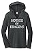 Comical Shirt Ladies Mother Dragons T Shirt Thrones TV Show Gamer Black Frost XL