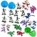 JOYIN 36 Pcs Prefilled Easter Eggs with Toys Inside, Easter Prefilled Plastic Eggs with 18 Kinds Popular Toys for Kids, Stuffed Eggs for Easter Egg Hunt, Easter Party Favors, Easter Egg Fillers