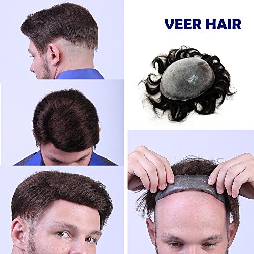 Thin Skin Men S Toupee Real Human Hair Pieces V Looped Import
