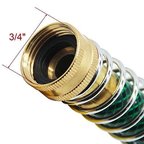 Lifynste Garden Hose Extension Adapter, Hose Kink Protector with Coil