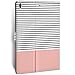 Ademen iPad Pro 10.5 Inch PU Leather Case, Minimal Rose Gold Stripes Protective Lightweight Folio Smart Case Cover With Magnetic Auto Sleep Wake Function Only For iPad Pro 10.5