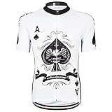 PANDOOM Men's Breathable Short Sleeve Cycling Jersey Quick Dry Biking Shirts For Outdoor Sports