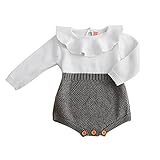 Weixinbuy Toddler Baby Girl Doll Collar Bodysuit Romper Jumpsuit Clothes Outfits