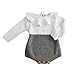 Weixinbuy Toddler Baby Girl Doll Collar Bodysuit Romper Jumpsuit Clothes Outfits