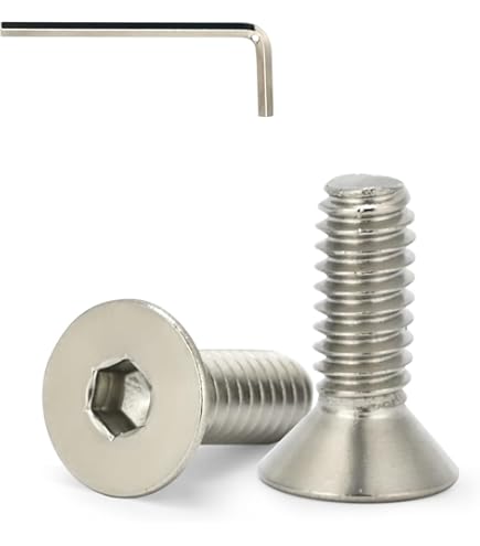 1/4-20 X 1 Viti A Testa Cilindrica In Acciaio Inox, 25 Pezzi, 18-8 (304 - Foto 5