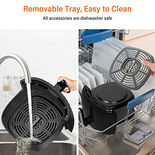 VILIWIN Air Fryer 4.5 QT Airfryer Digital Air Fryer 8 Preset Menus Hot