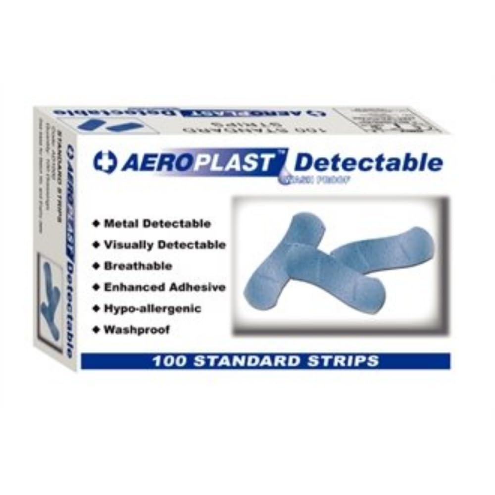 Stalwart CD523 Blue Strip Detectable Plasters (Pack of 100)