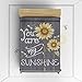 Flannel Fleece Blanket Lightweight Cozy Bed Sofa Blankets Super Soft Fabric You are My Sunshine, Sunflower Bee 39x49 inch