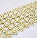 Diamond Flower Shape Mesh Wrap Roll Faux Rhinestone Crystal Ribbon 4