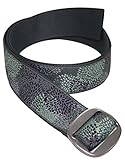 Bison Designs Women's Reversible to Solid Color Subtle Clinch Belt, Pistachio, Large/42