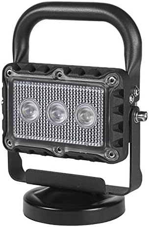 Guamar (9W 3LED)Rechargeable LED Work Light with Magnet base Outdoors Camping Emergency Lights with High/Low/SOS Mode,Portable Floodlights with Rechargeable Lithium Batteries, Emergency Flashing Modes