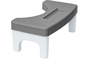 6.7 Inch Toilet Foot Stool for Better Posture, Non-Slip Bathroom Step Stool, Ergonomic Squatting Stool for All Ages, Portable