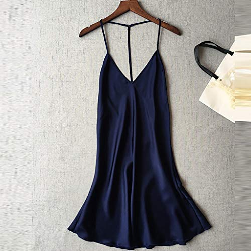 TnaIolral Women Lace Lingerie Temptation Babydoll Underwear Nightdress Blue