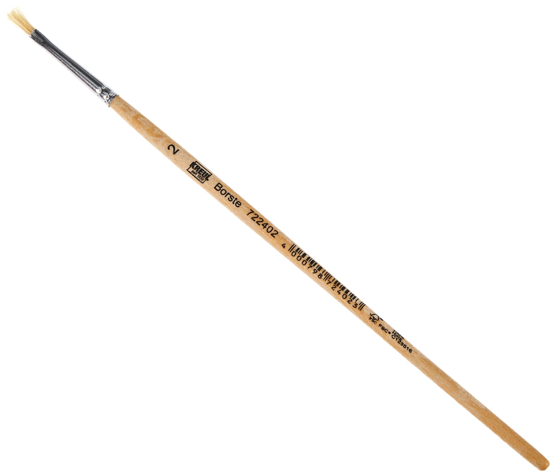 KREUL 722402 Brush, Bristle Flat, Size 2
